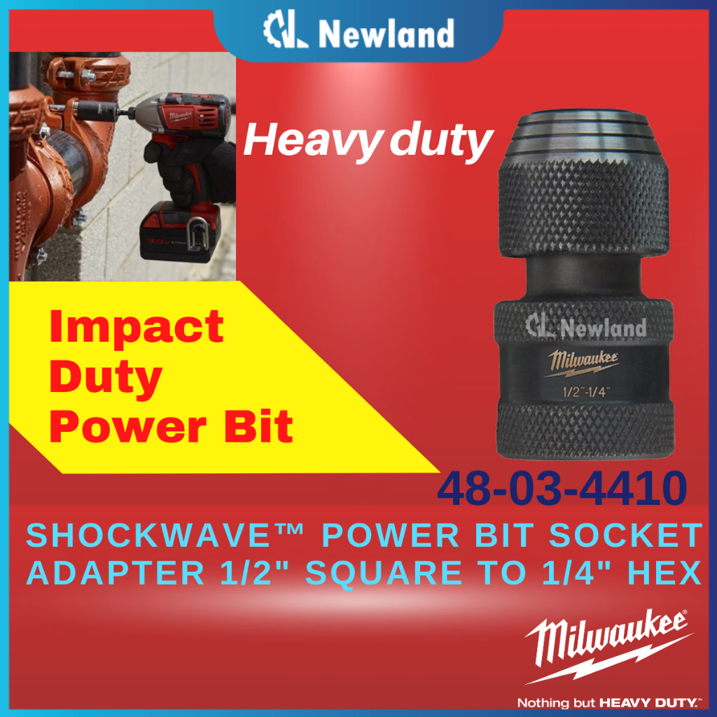 Milwaukee Adapter / Shockwave Power Bit Socket Adapter 1/2
