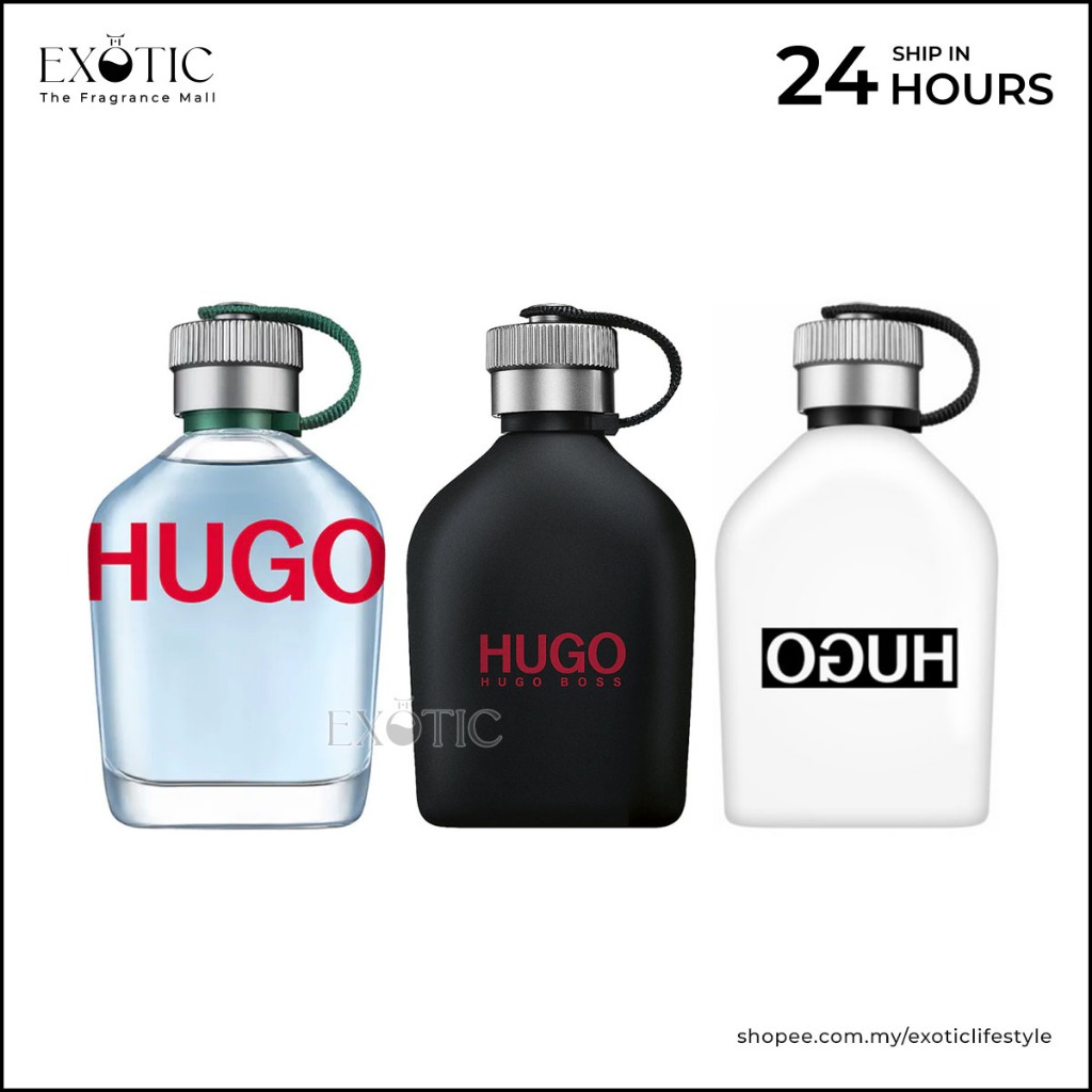 Hugo Boss Man / Hugo Reversed / Just Different 125mL EDT Perfume for Men  Tester Unit