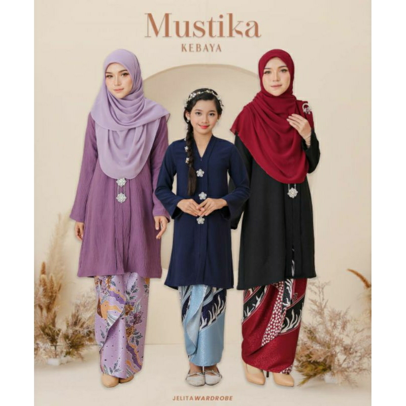 Kebaya Mustika Bold color /Jelita Wardrobe | Shopee Malaysia