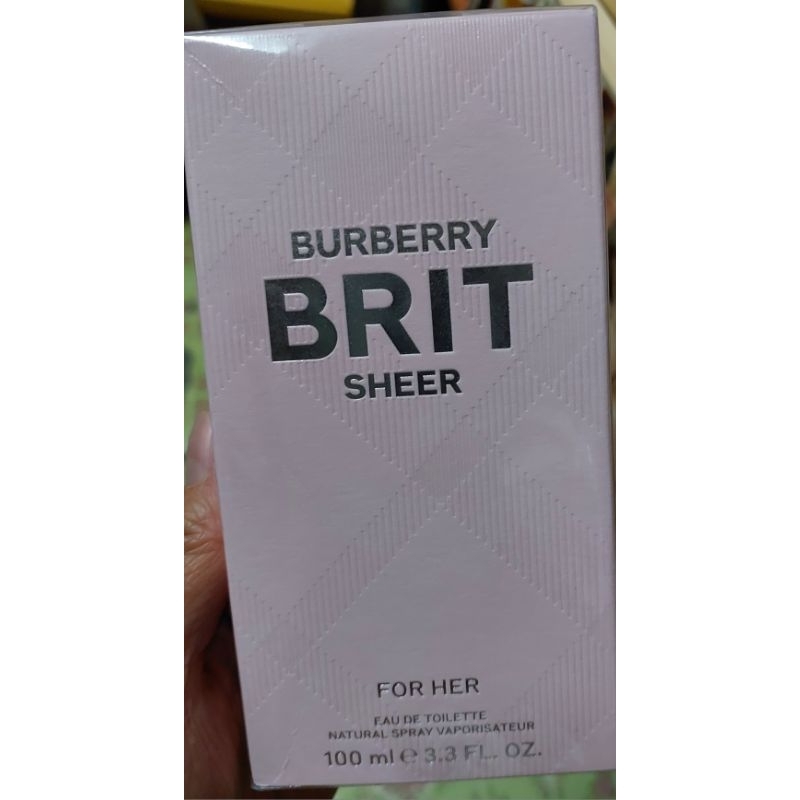 Burberry Brit Sheer eau de toilette natural spray vaporisateur 100ml