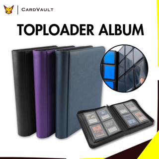 Toploader Album - PU Leather 4/9 Pocket Card Binder - 112/252 Slots for ...