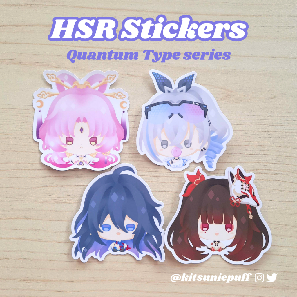 Honkai Star Rail HSR Waterproof Stickers - QUANTUM TYPE series 👾 ...