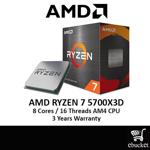 Amd Ryzen 7 5700x3d 3 0ghz Up To 4 1ghz 96mb Am4 Processor Shopee Malaysia