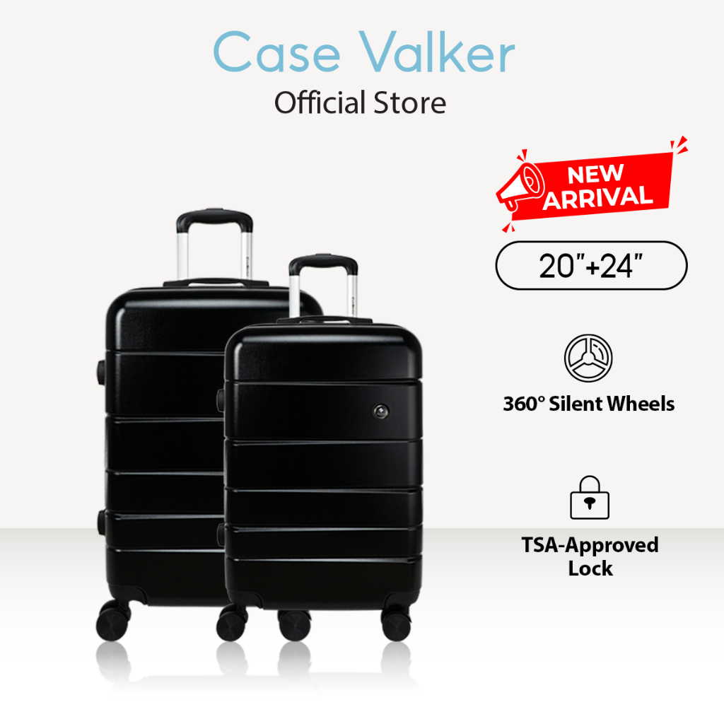 Case Valker Anna 2in1 PC+ABS Hard Case Luggage TSA Lock (24" + 20