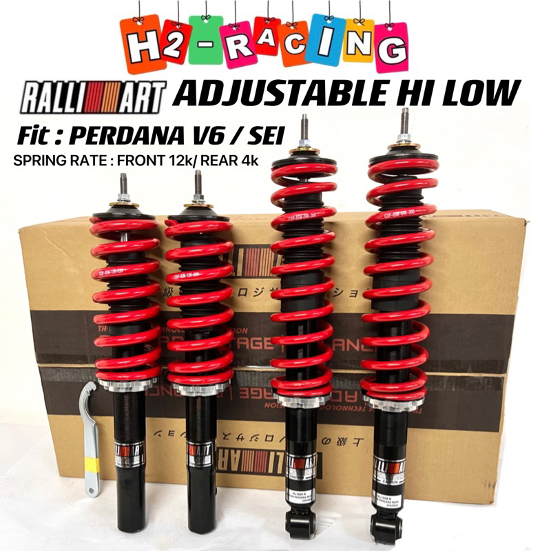 RALLIART PERDANA HI LOW ADJUSTABLE ABSORBER SET 4pcs | Shopee Malaysia