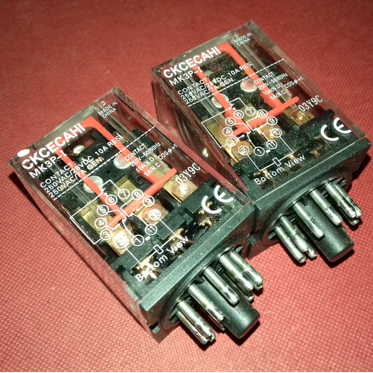 Rơ Le Điện Từ JQX-38F 3Z 40A 11pin DC12V DC24V AC110V AC220V Kèm Đế