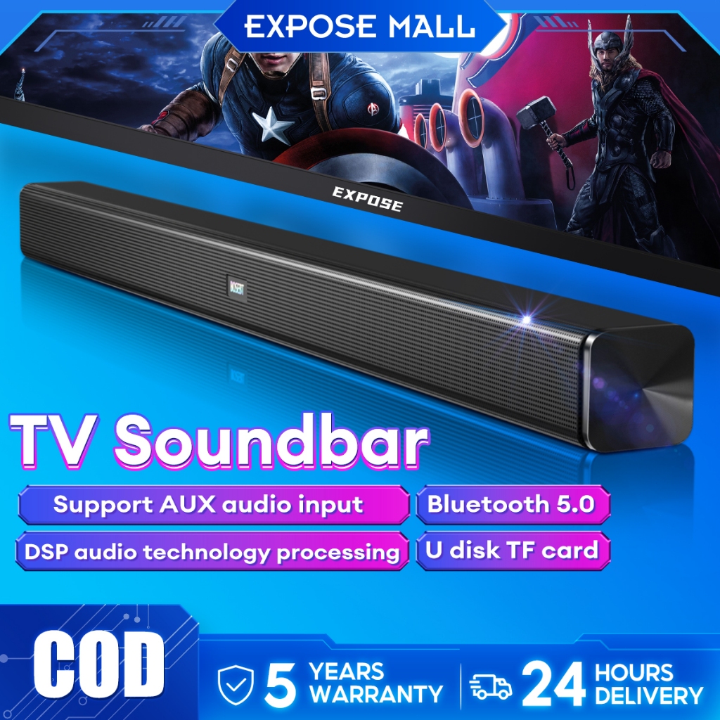 TV Speaker Bluetooth 5.0 Smart TV Soundbar Audio Portable AUX Wireless