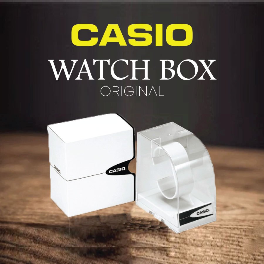 Casio Original Watch Gift Box with Stand Kotak Besi Jam Casio