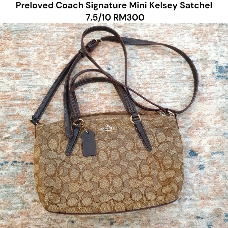 Coach signature hot sale kelsey satchel