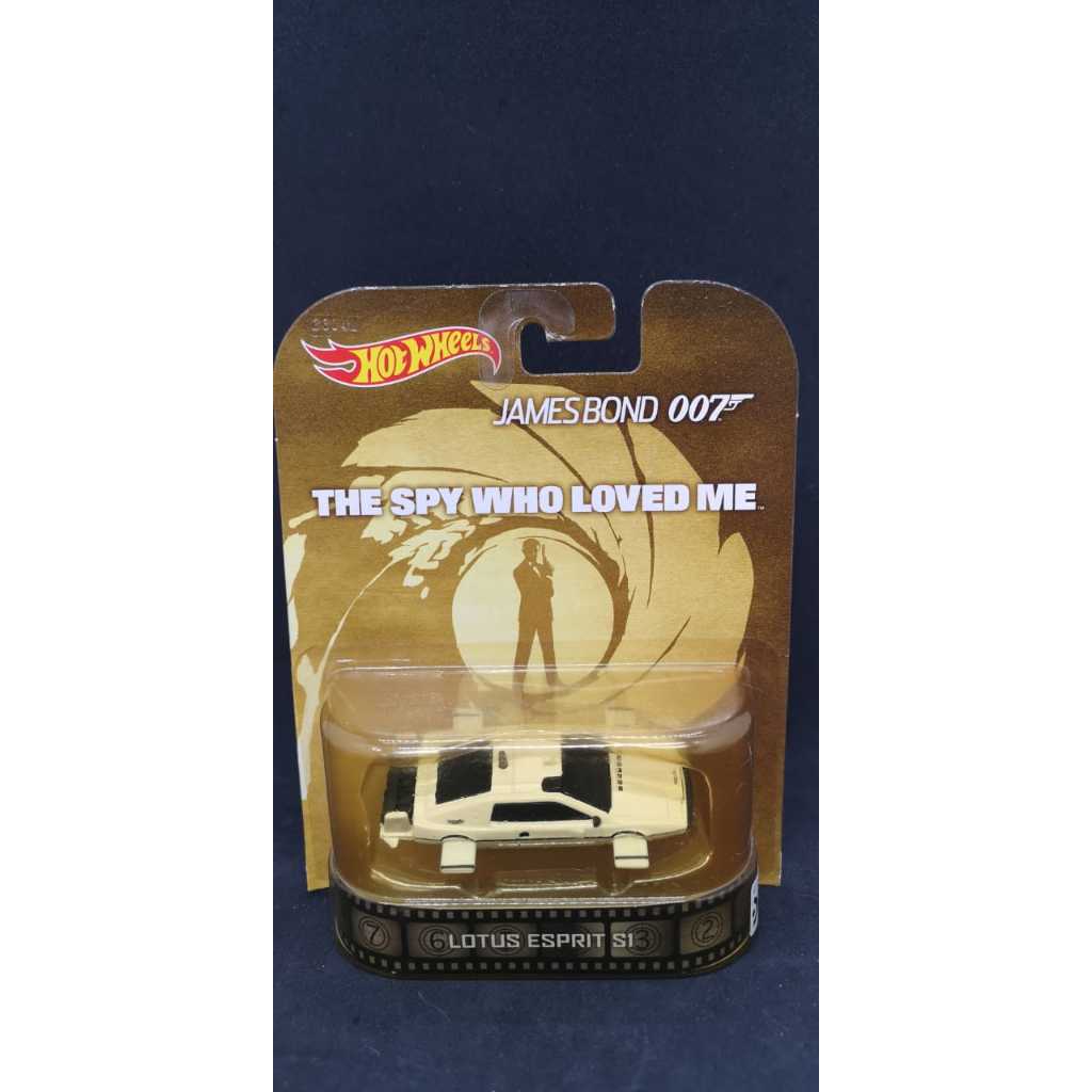 Modellino in miniatura Lotus Esprit 1/64 Hot Wheels S1 bianco RHD James