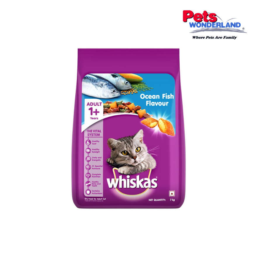 Whiskas Pocket Cat Dry Food Ocean Fish 7kg Shopee Malaysia