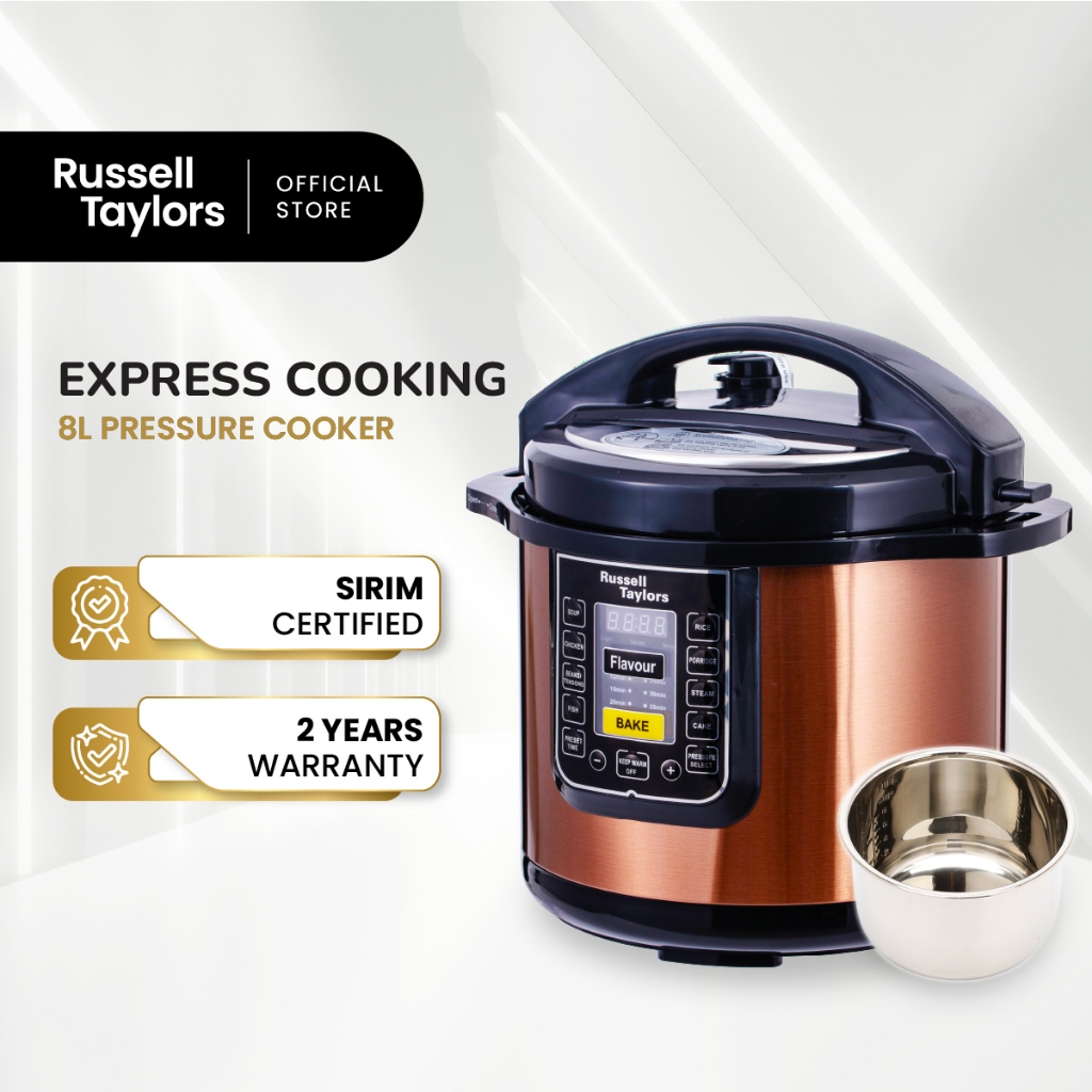 Russell Taylors Electric Pressure Cooker Stainless Steel Pot Rice