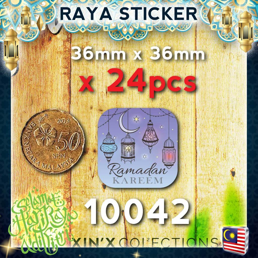 1000pcs Raya Sticker Harga Borong Selamat Hari Raya Salam Aidilfitri ...