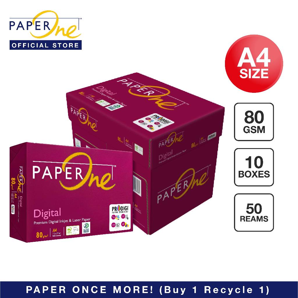 PaperOne A4 Digital Carbon Neutral 80gsm (10 Boxes) | Shopee Malaysia