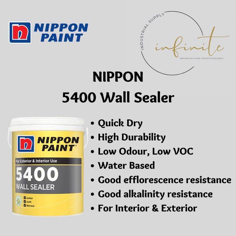 Nippon 5400 Wall Sealer (For interior & exterior) | Shopee Malaysia