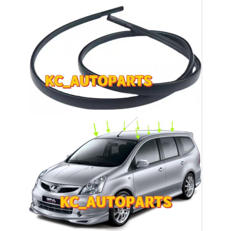 Nissan grand livina 2007 2018 ori Roof Moulding Rubber Getah Bumbung