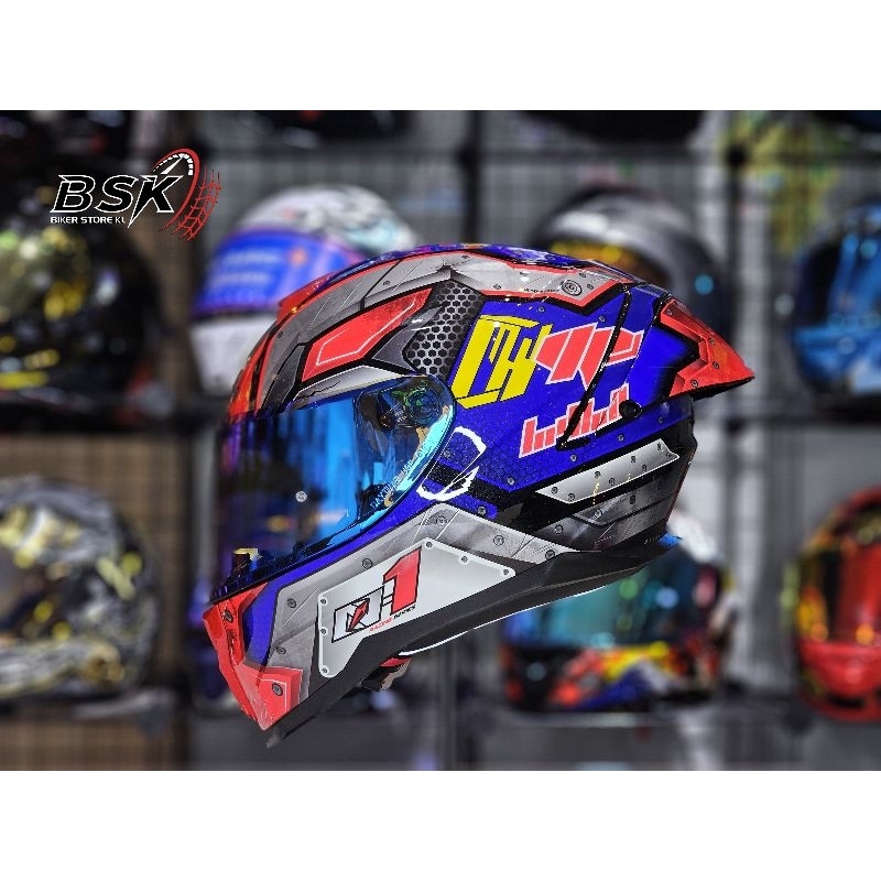 Original Nenki N1 Mecha Full Face Helmet | Shopee Malaysia