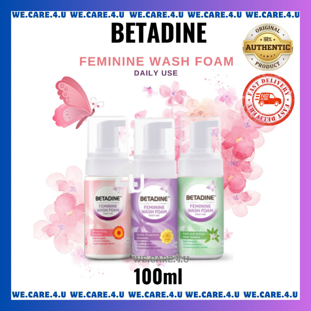 >[READY STOCK] BETADINE FEMININE WASH FOAM DAILY USE 100ML [INTIMATE