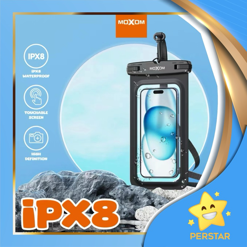 MOXOM MX-WP02 IPX 8 Highly Transparent Waterproof Phone Bag | Shopee ...