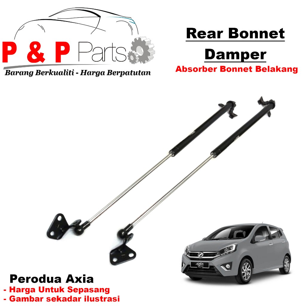 Rear Absorber Bonnet Damper For Perodua Axia - 2 pcs | Shopee Malaysia