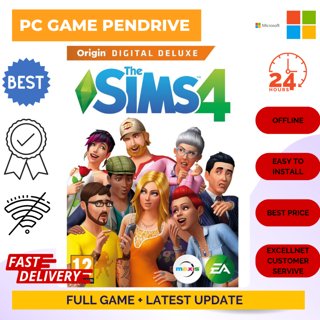 The Sims 4 Deluxe Edition - [ Pendrive 64 GB ] PC Game | Shopee Malaysia