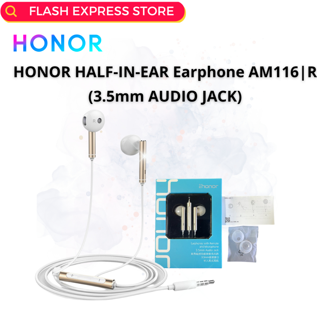 HONOR EARPHONE ORIGINAL AM115R | AM116R 3.5mm JACK | 6 Month Warranty ...