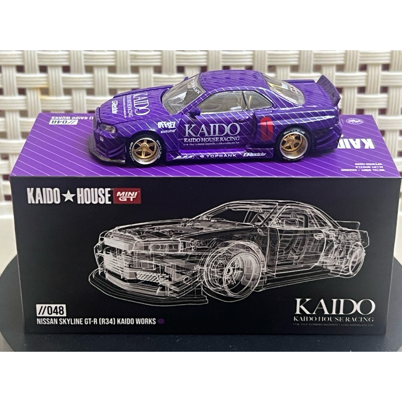 Mini GT Kaido House //048 Nissan Skyline GTR34 Kaido Works