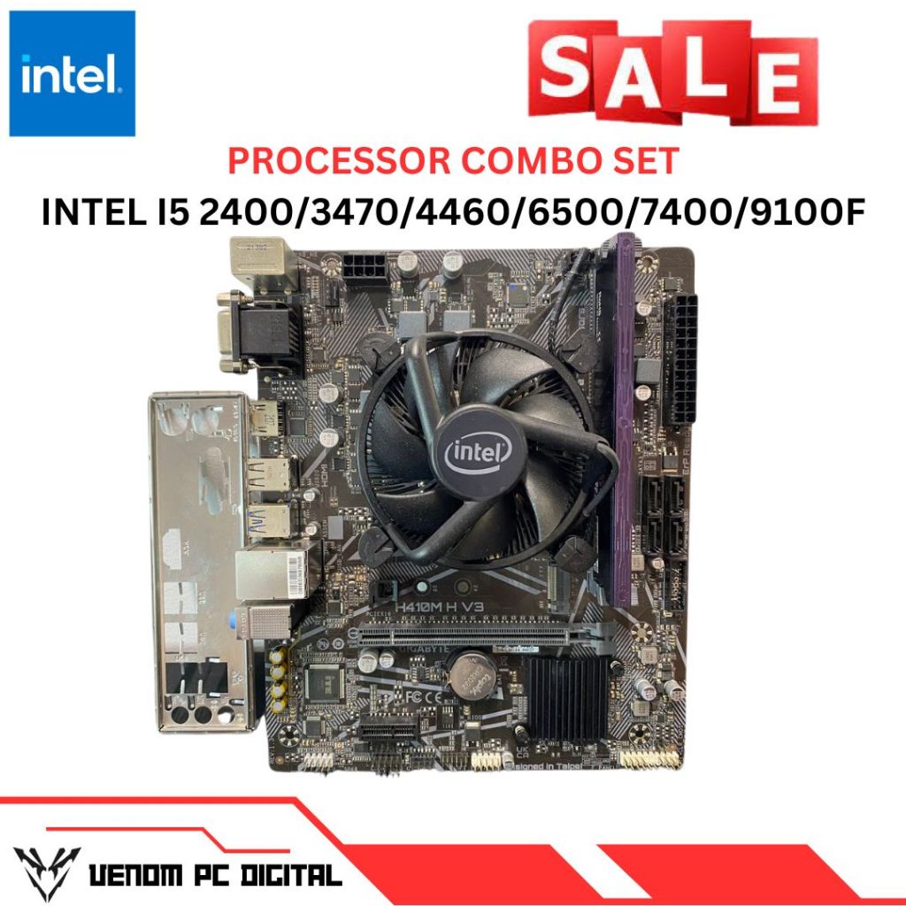 COMBO SET - Intel I5 2400/3470/4440/4790/6500/7400/10100