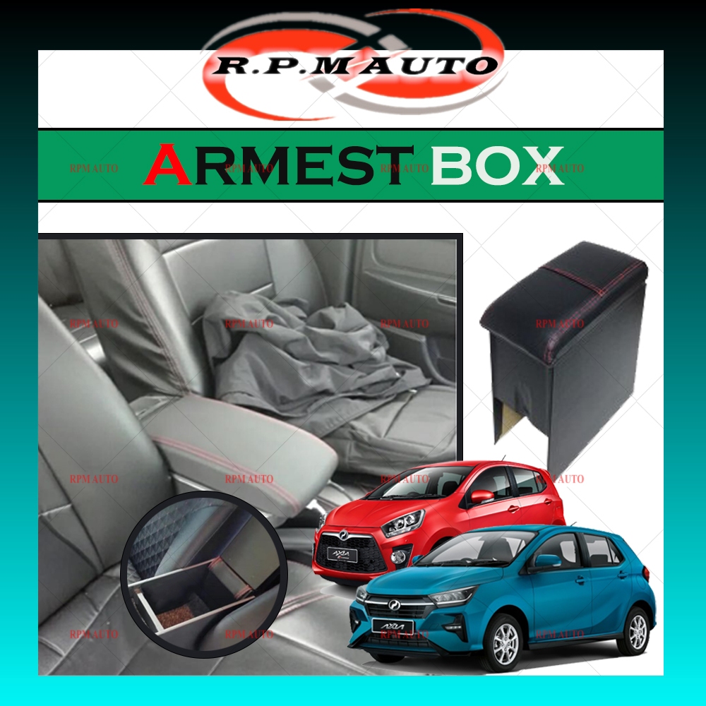 Perodua Axia Arm Rest Car Armrest Console Box For OEM Storage Car