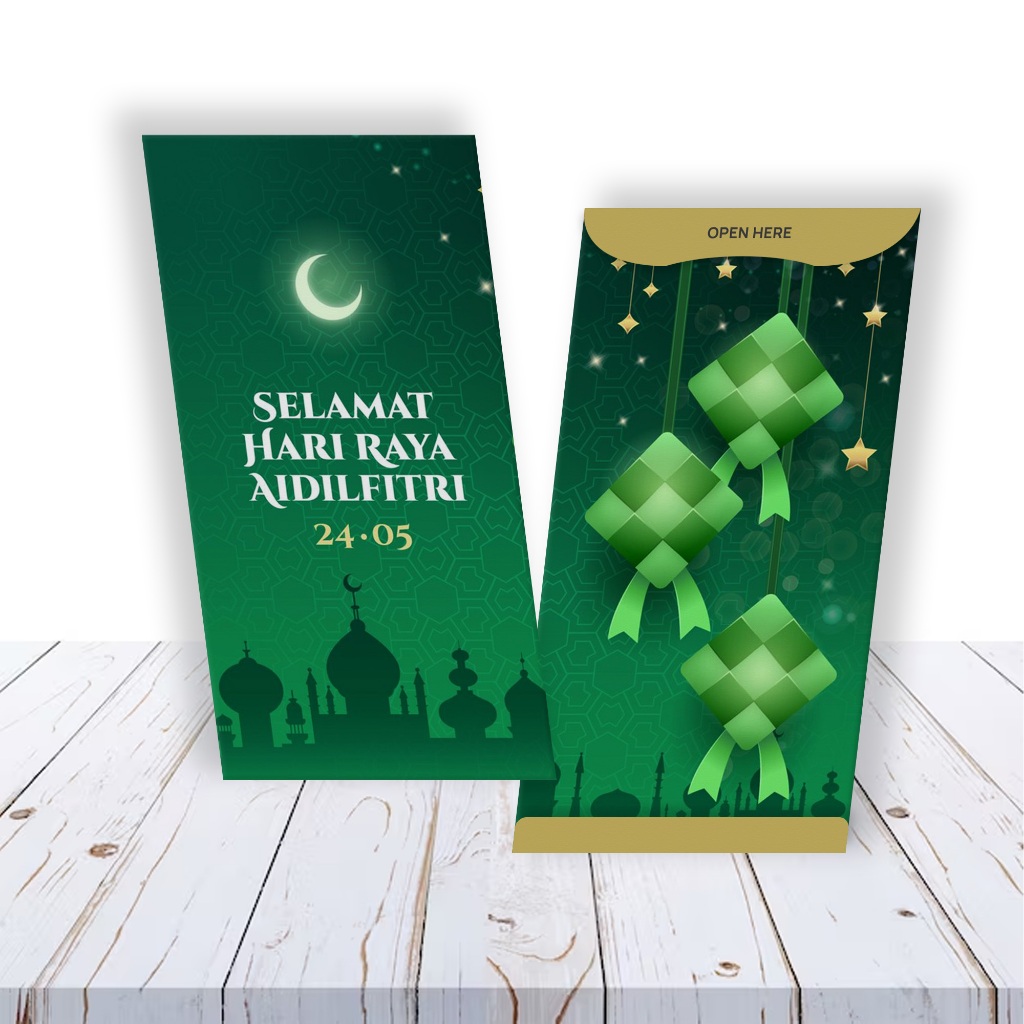 Simple Mockup Sampul Raya Money Packet Vertical & Horizontal (PSD File ...