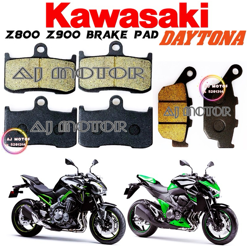 KAWASAKI Z800 Z900 FRONT & REAR BRAKE PAD DAYTONA Z8 Z9 DEPAN BELAKANG BRAKEPAD DISC PLATE