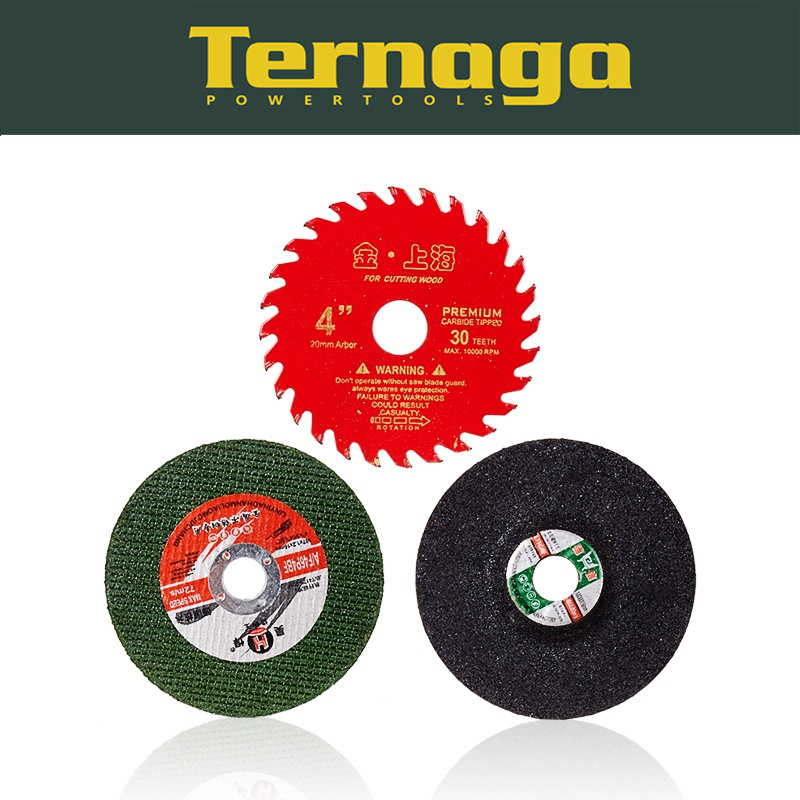 Ternaga 3Pcs 4 inch Angle Grinder Metal Cutting Disc/Wood Cutting Blade ...