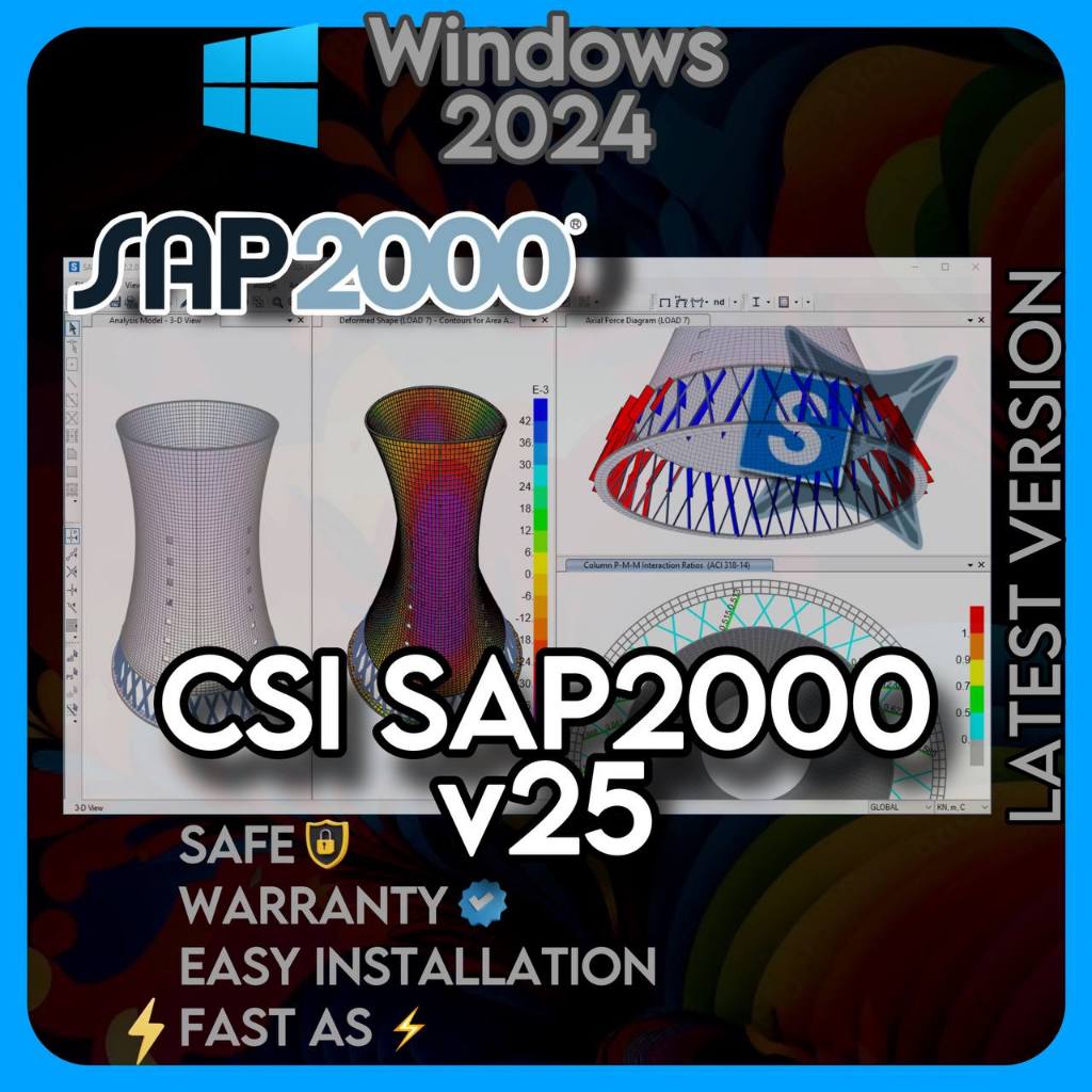 CSI SAP2000 v25 Lifetime Latest Full Version || Windows || 2024 ...