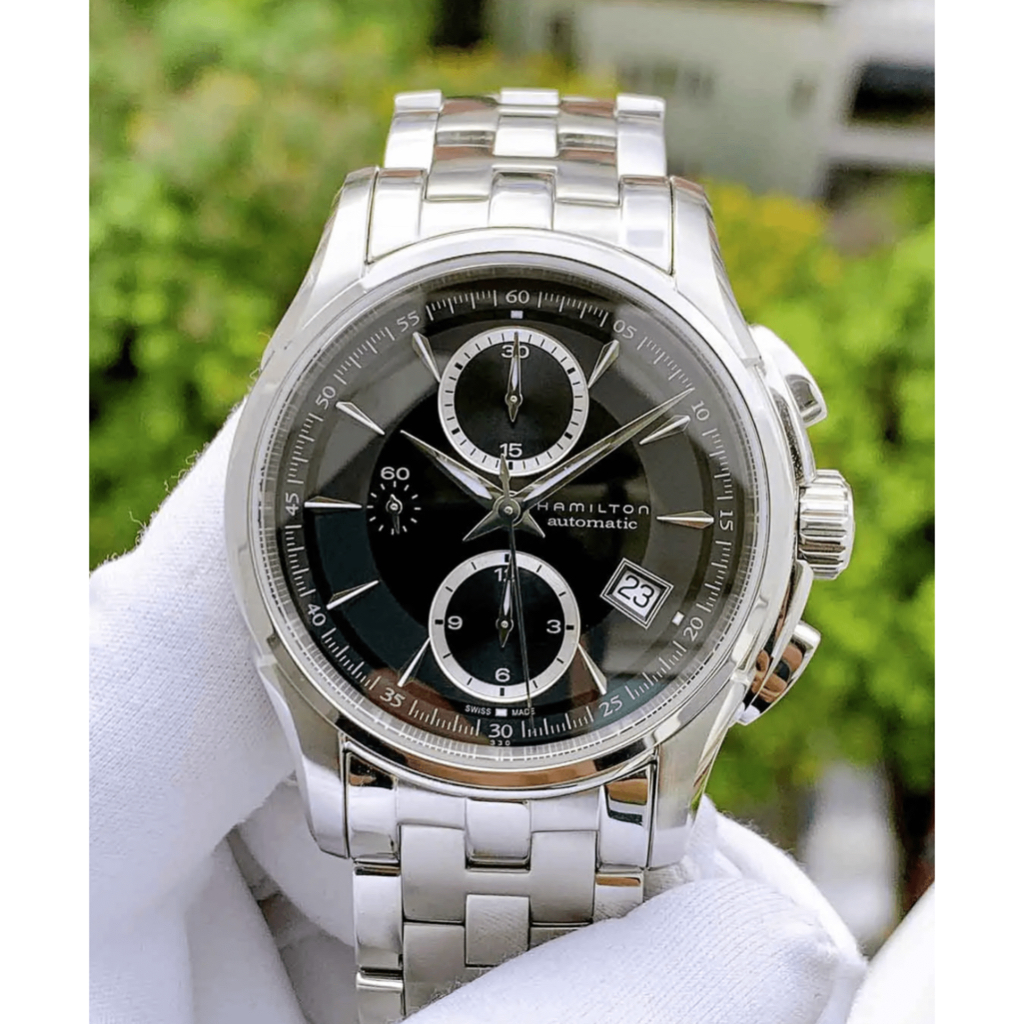 Hamilton Jazzmaster Auto Chrono 42mm H32616133 Shopee Malaysia