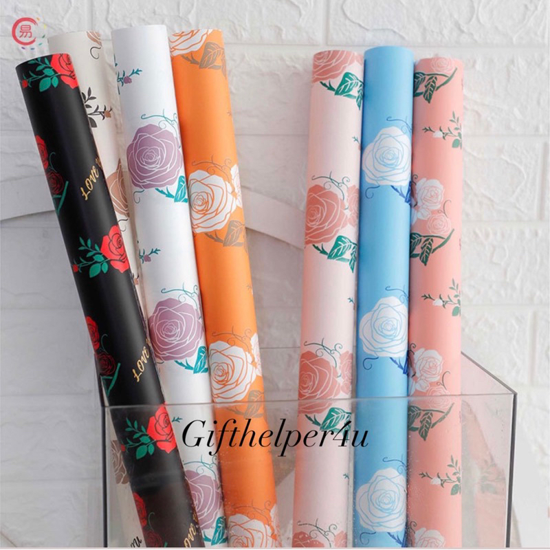 WRAPPING ROSE NEW DESIGN 20PCS | Shopee Malaysia
