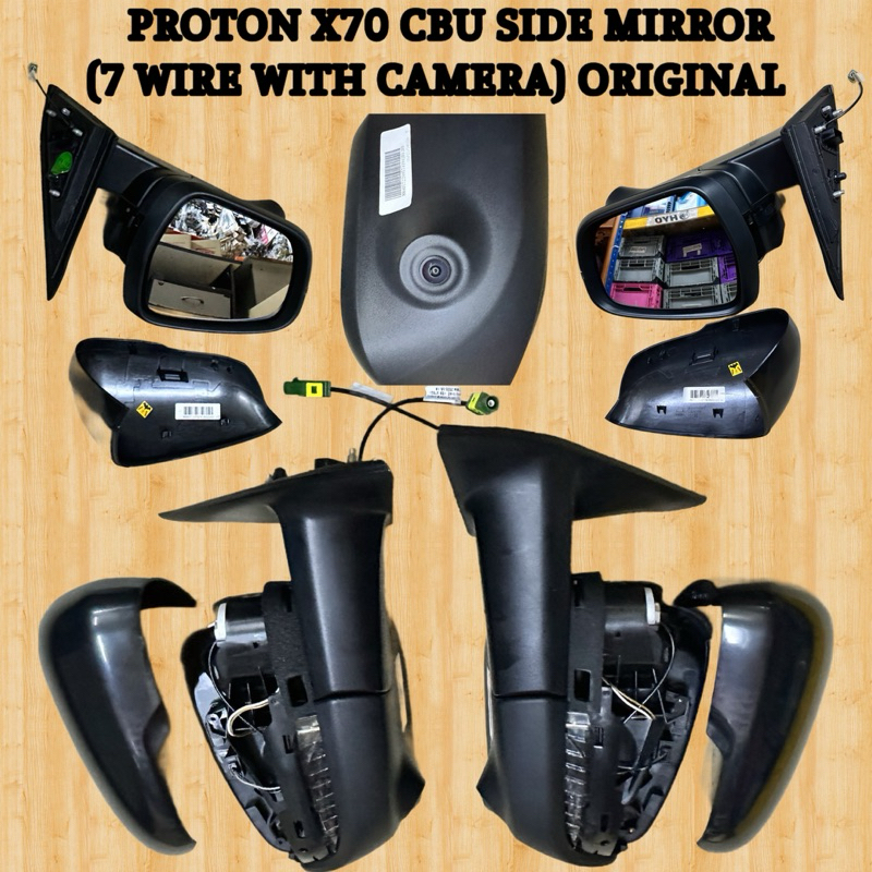 PROTON X70 CBU SIDE MIRROR (7 WIRE WITH CAMERA) ORIGINAL READY STOCK