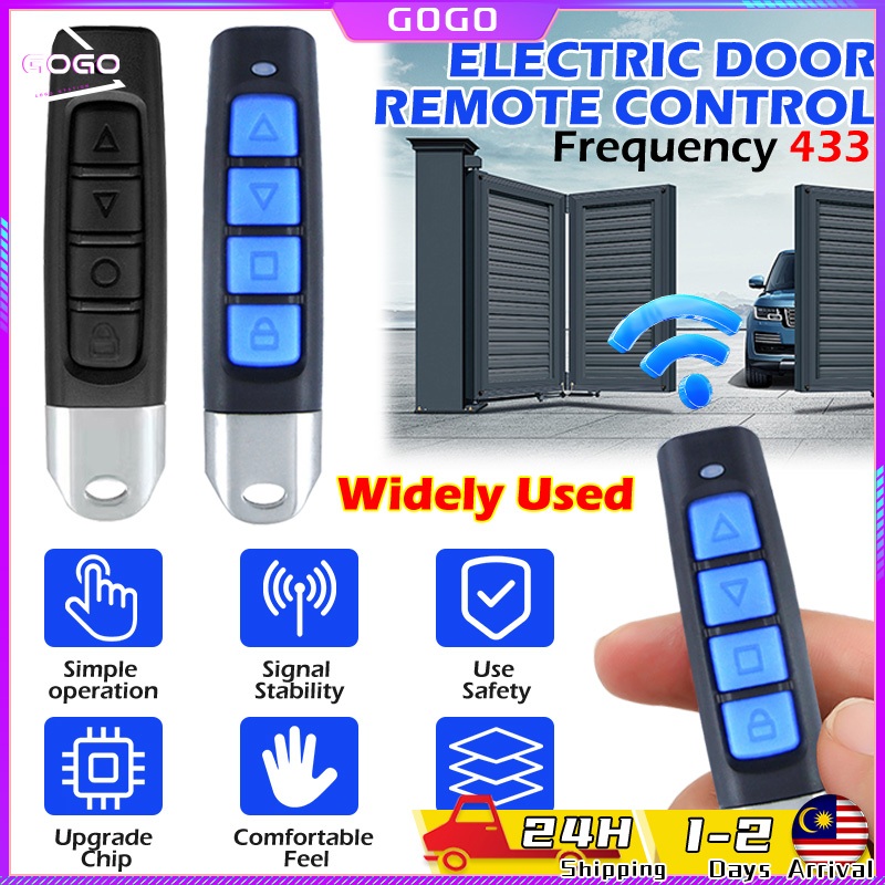 Universal 330/433Mhz Remote Control 4 Channel Garage Door Opener Remote ...