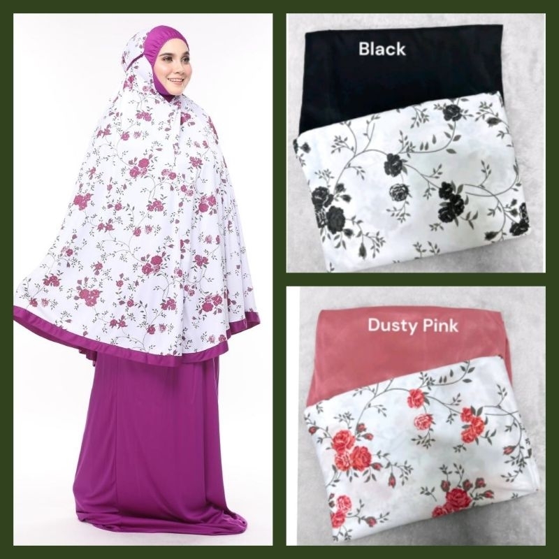 Telekung corak printed kain telekung cotton material | Shopee Malaysia