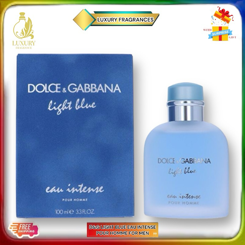 ORI D G LIGHT BLUE EAU INTENSE POUR HOMME 100ML FOR MEN LONG LASTING 8 10 HOURS MONEY BACK GURANTEED Shopee Malaysia