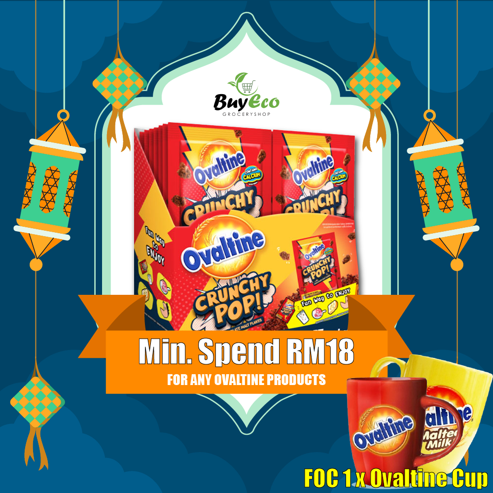 Ovaltine Crunchy Pop Chocolate Malt Flakes - Per Box 15's x 8g | Shopee ...