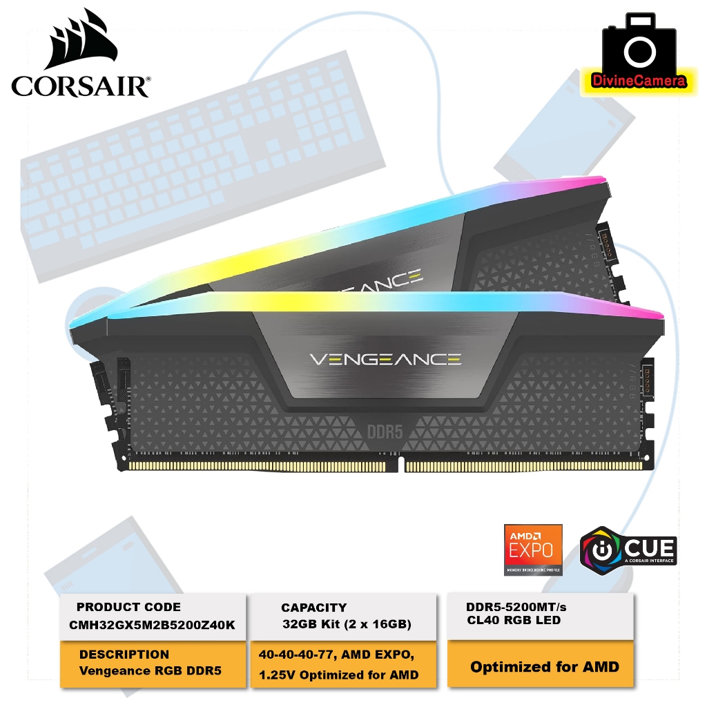 CORSAIR VENGEANCE DDR5 RAM 32GB (2x16GB) 5200MHz CL40 - Memoria PC Gaming - Foto 12