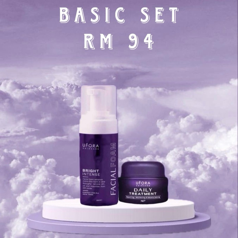 UFORA BASIC SET (FACIAL FOAM & DAILY TREATMENT CREAM) | Shopee Malaysia