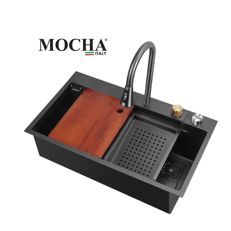 MOCHA KITCHEN SINK MKS7546-GMW single bowl | Shopee Malaysia