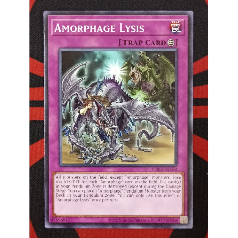 YUGIOH KONAMI CR03-AE163 Amorphage Lysis (Common) | Shopee Malaysia