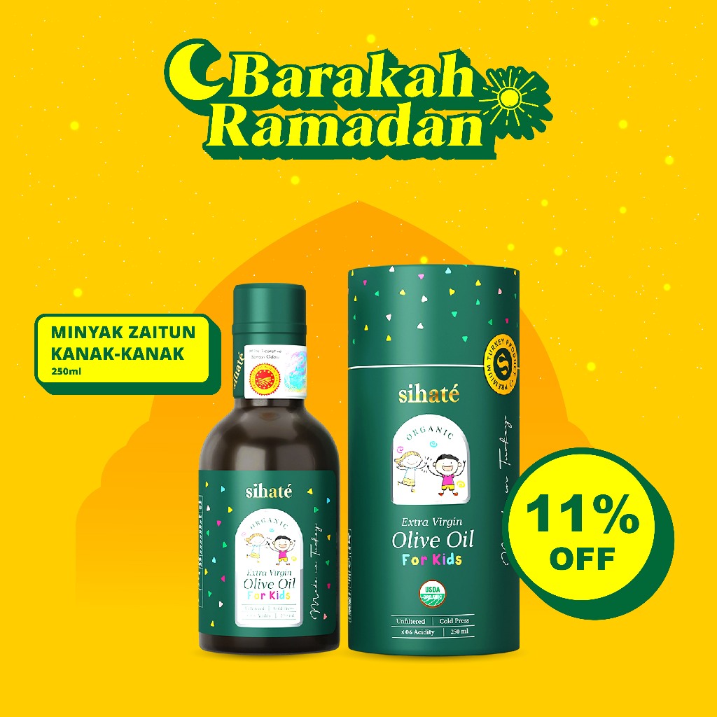 🔥 EVOO KIDS 🔥 Extra Virgin Olive Oil Kids Sihate, Minyak Zaitun Sihate ...