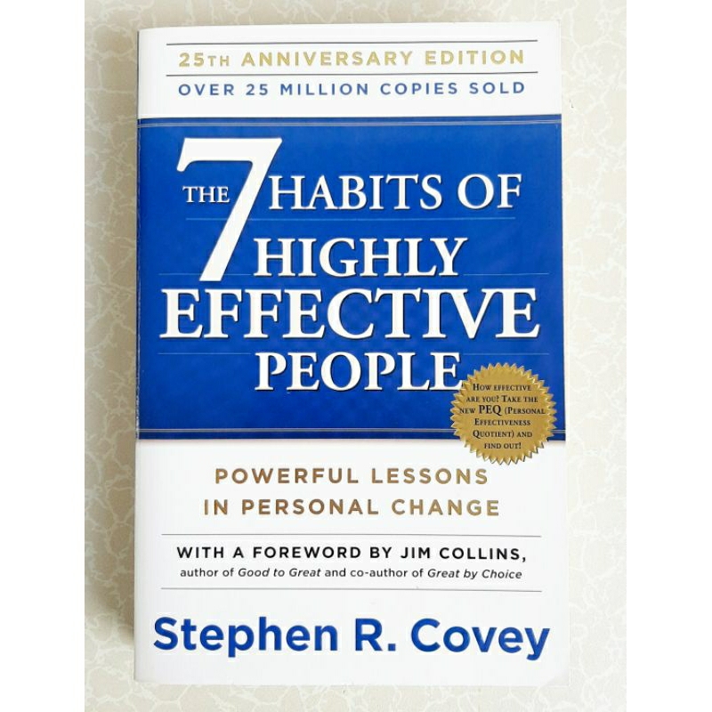 Preloved The 7 Habits Of Highly Effective People By Stephen R Covey Shopee Malaysia