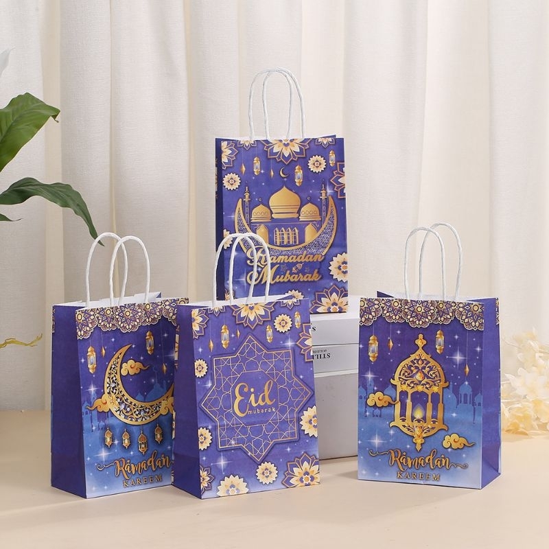 eid Mubarak Ramadan Hari Raya paper Beg istana Gift box Pattern Kahwin ...