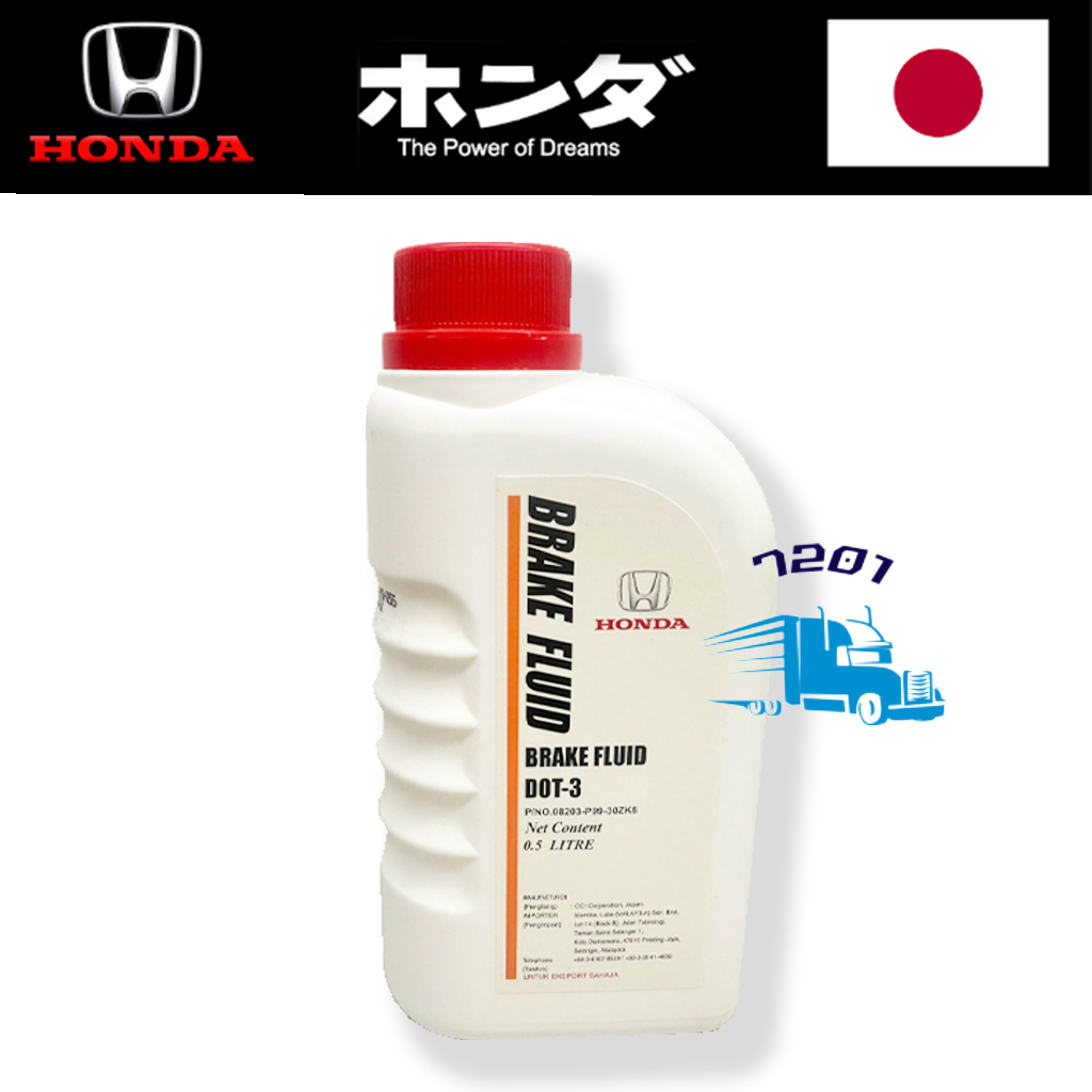 100ORIGINAL HONDA DOT3 BRAKE FLUID BRAKE OIL ( 500ML ) Shopee Malaysia