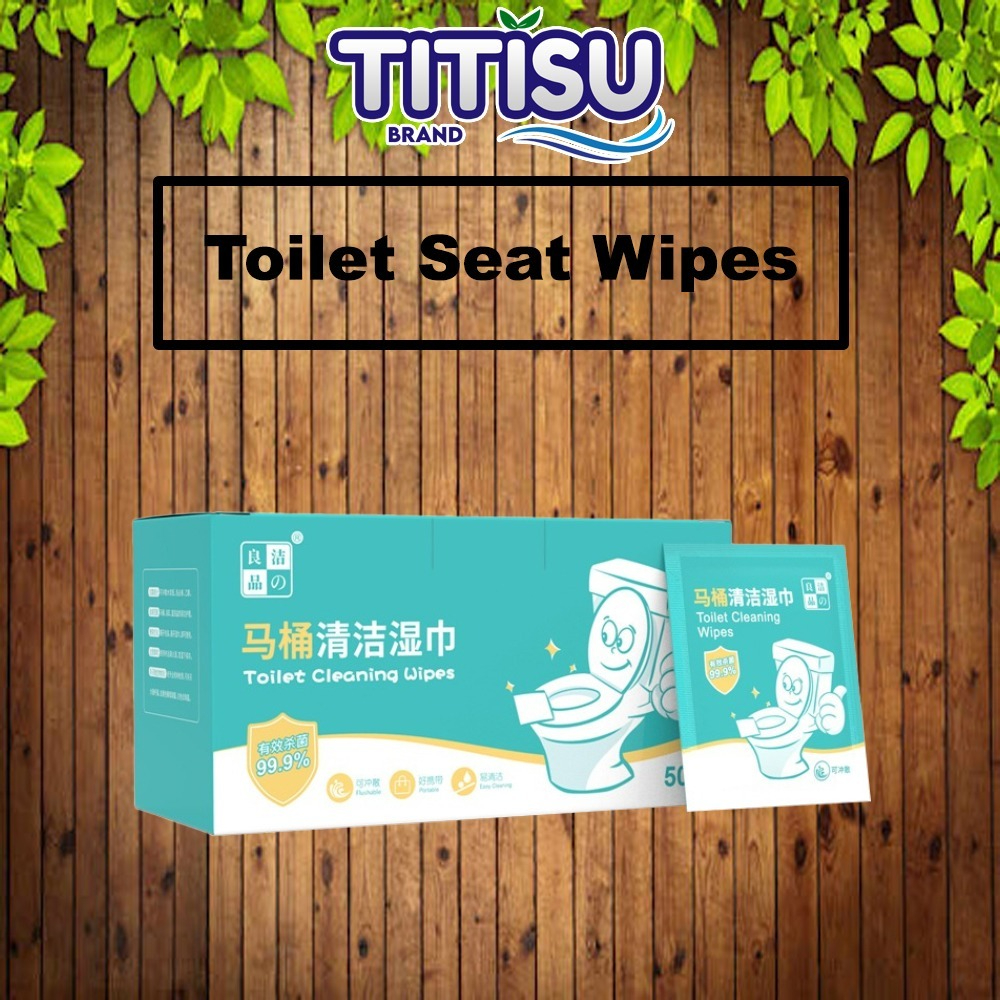 🧻 [50pcs] Toilet Seat Wipes Disinfection Anti Germ Cleaning Wet Tissue