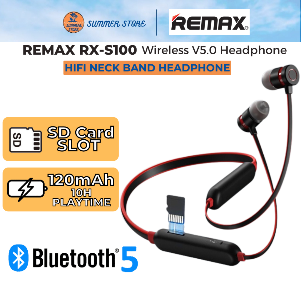 Remax Bluetooth Earphone Wireless Neckband Earphones Sport Bluetooth 5. ...